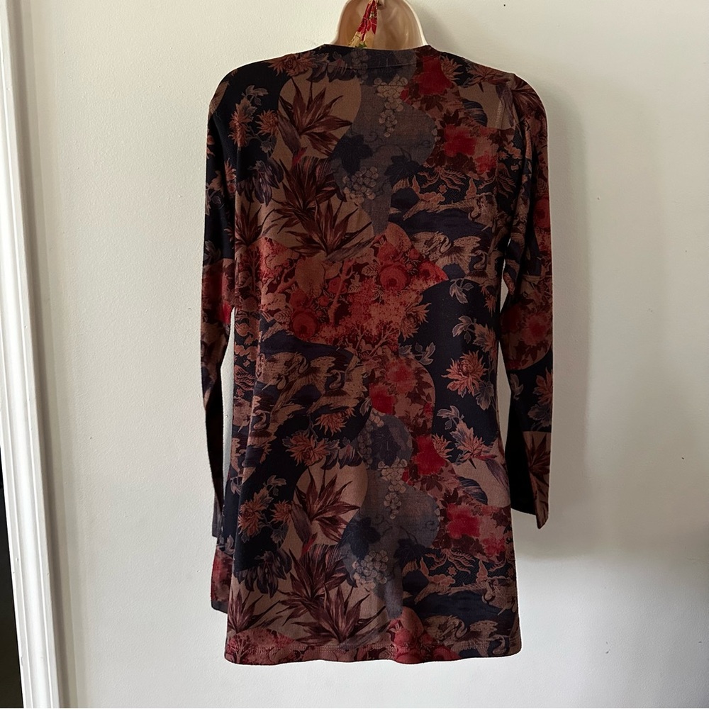 SOFT SURROUNDINGS Floral Very Soft Tunic Top Sz S - Picture 6 of 13